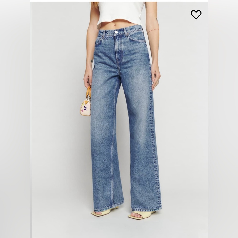 Reformation Cary High Rise Wide Leg Jeans